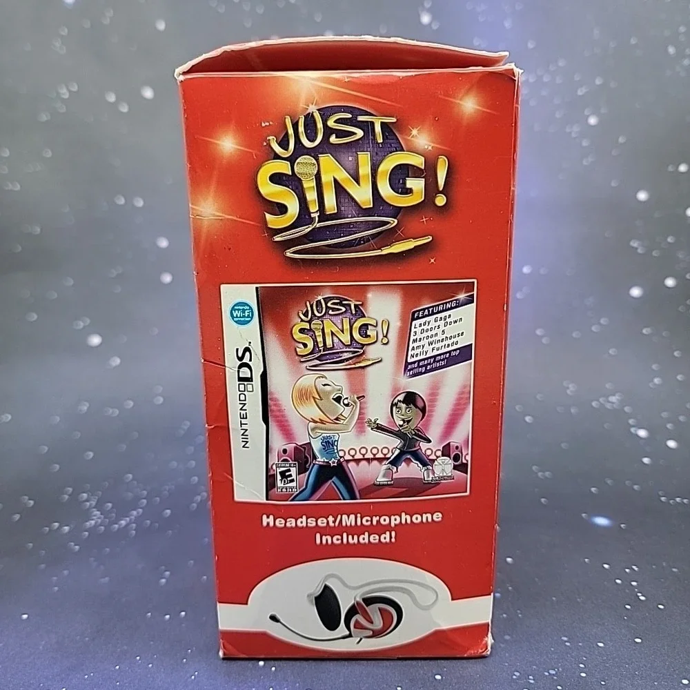 Just Sing! (Nintendo DS) Box Set W/Headset And Microphone Video Game
